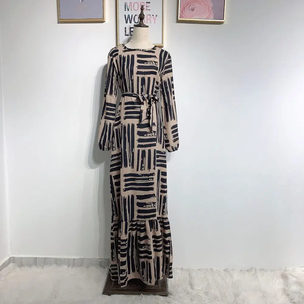 

Eid Mubarek Muslim dress Fashion Dubai Abaya Turkey Hijab Summer Dress Kaftan Caftan Islam Clothing Women Robe Femme Vestidos