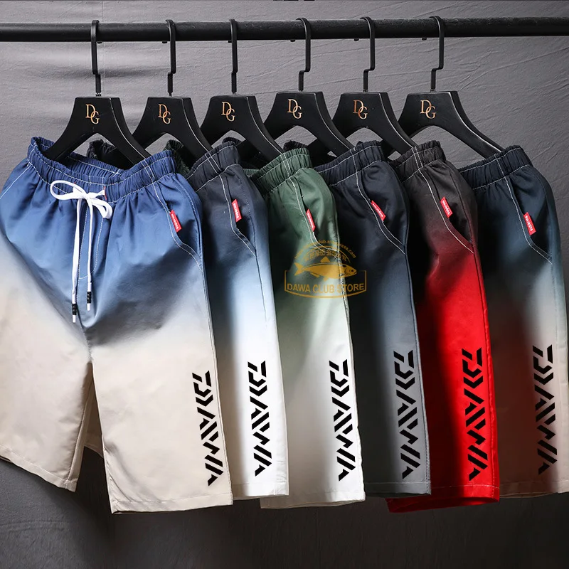 

Daiwa Men's Casual Shorts 2020 Summer New Fashion Beach Pants Outdoor Fishing Hiking Shorts Colorblock Shorts