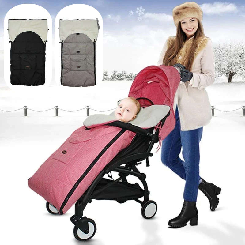 

Stroller Sleepsacks Infant wheelchair envelopes Footmuff windshield Baby Sleeping bag winter out windproof Fleece Warm Soft