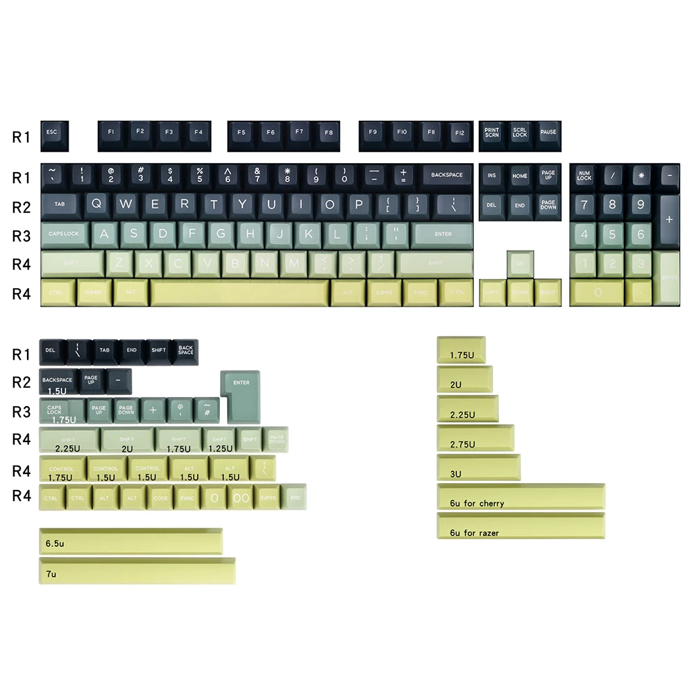 Колпачки для клавиш Polar светильник Design ABS Cherry Mx Switch Механическая игровая