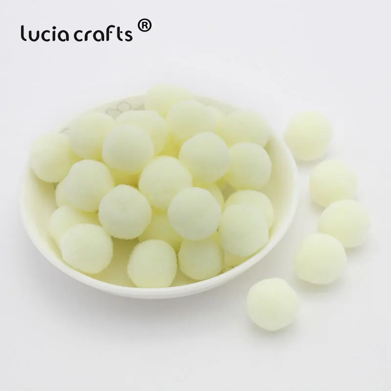 Lucia Crafts 50 шт./лот 20 мм разноцветные варианты помпон DIY Свадебные украшения Аксессуары для кукол J0801