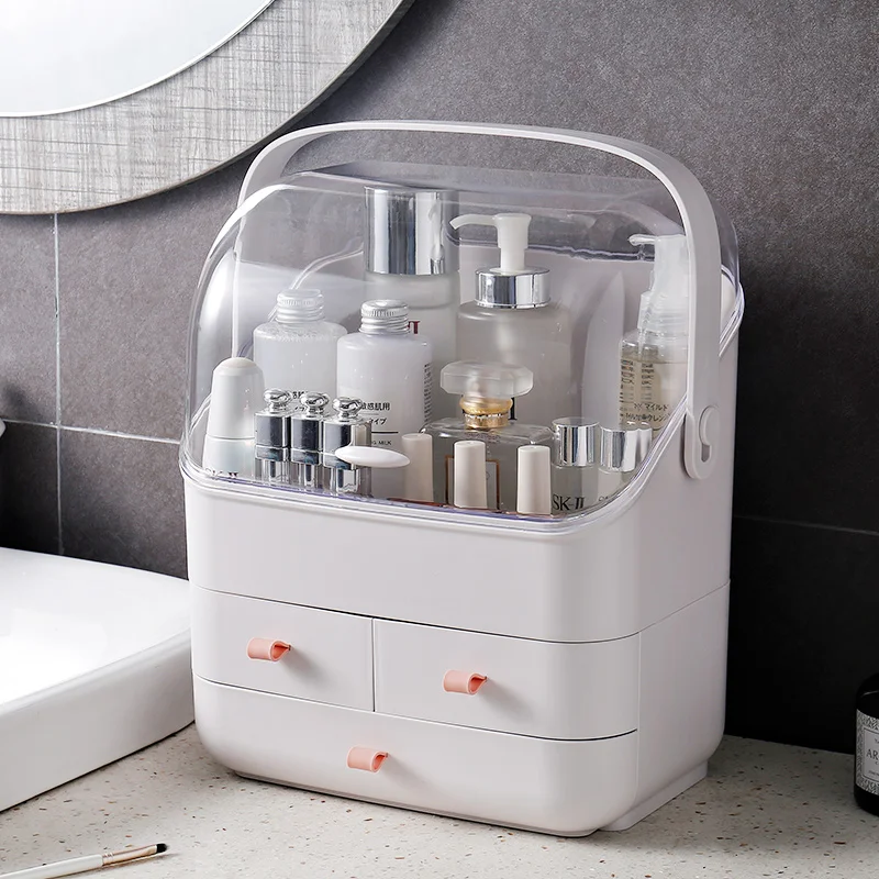 

Cosmetics Storage Box Skin Care Products Desktop Dresser Finishing Mask Lipstick Makeup Brush Drawer Shelf Dustproof