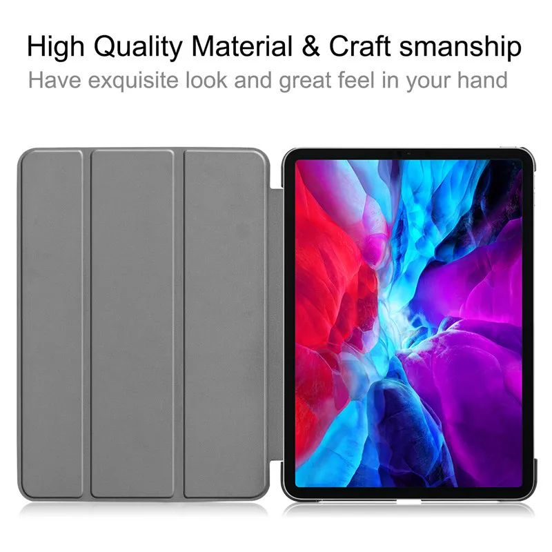 Модный защитный чехол для планшета Apple 2020 iPad pro12.9 трехскладной 12 9 дюйма с ручкой