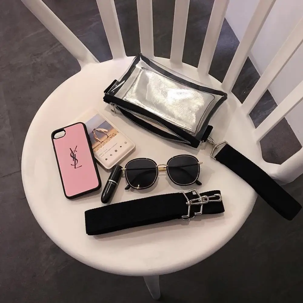 Желейная сумка мини-сумки женская модная наплечная сумка-мессенджер клатч на