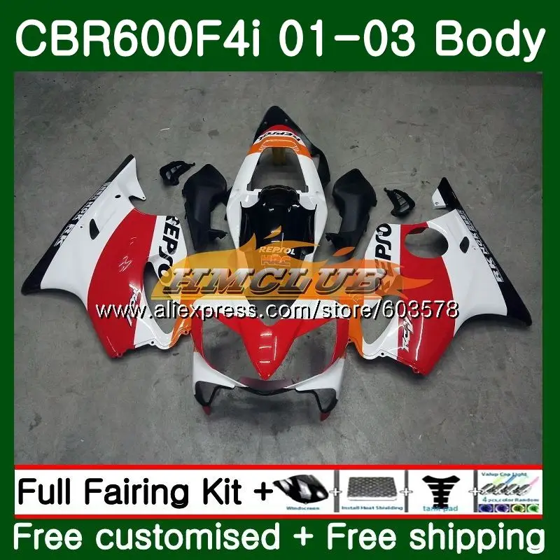 

Корпус для HONDA CBR 600 F4i CBR 600F4i 600 FS 2001 2002 2003 глянцевый красный 70CL.2 CBR600F4i CBR600FS CBR600 F4i 01 02 03 обтекатели