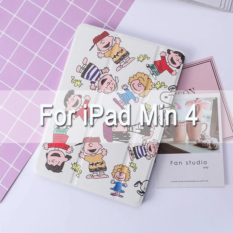 For iPad mini4 Мягкий чехол на заднюю панель с рисунком Арахис для iPad Air 1/2 iPad 9,7 чехол-подставка для iPad 234 Pro10.5 mini 12345 Автоматическое включение/выключение - Цвет: For iPad mini4