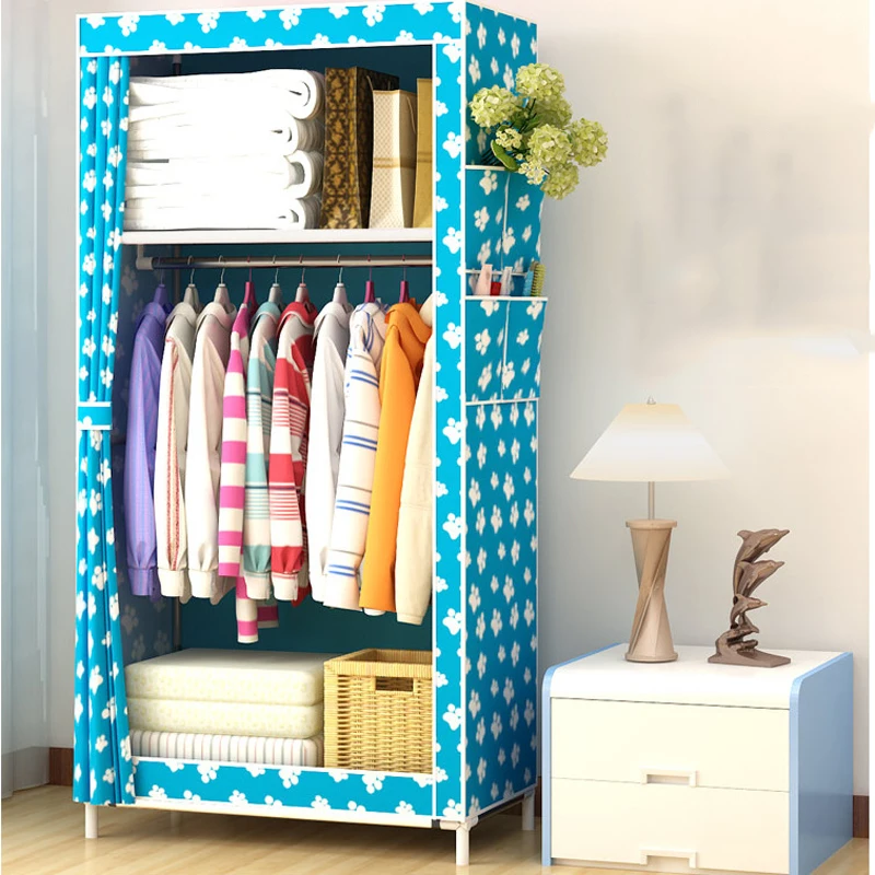 Студенты общежития для небольшого шкафа диван с тканевой шкаф складной