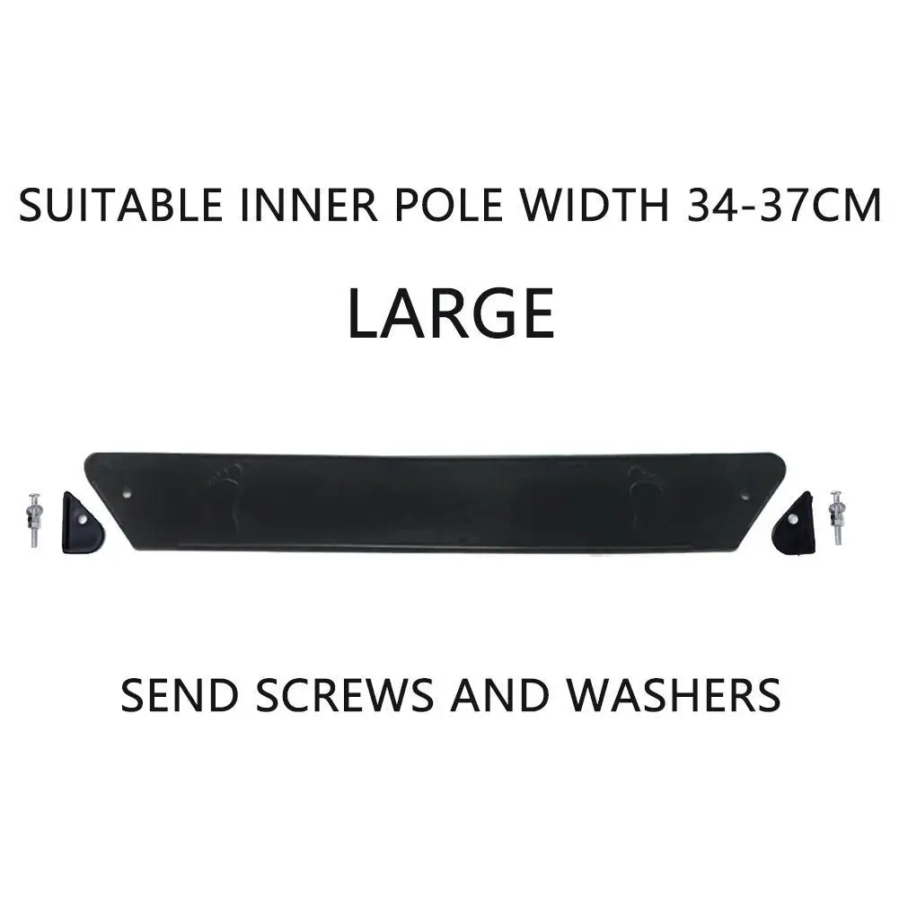 Pedal de calidad para cochecito de beb&eacute;, reposapi&eacute;s antideslizante compacto de pl&aacute;stico negro, accesorios para cochecito de beb&eacute;, tama&ntilde;o grande/peque&ntilde;o-4