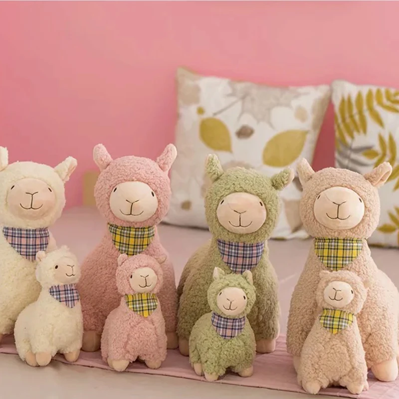

10-45CM Cute Alpaca Llama Plush Toy Doll Pillow Cushion Stuffed Soft Animal Toy Sofa Home Car Decoration Plush Toy Birthday Gift