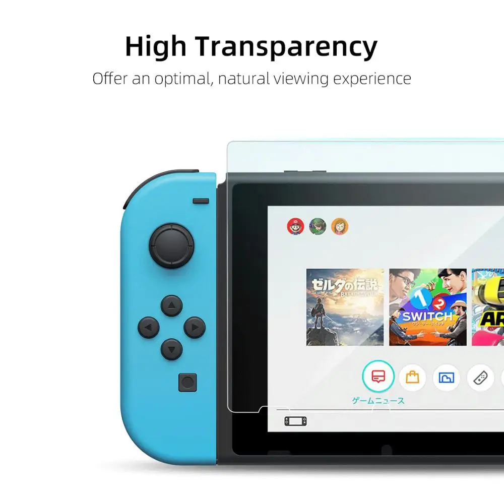 Защитное закаленное стекло Geekshare для Nintendo Switch HD Screen 0 2 мм защита switch Premium пленка из