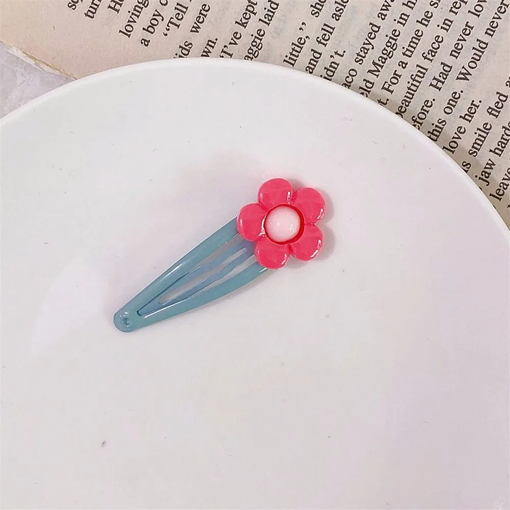 1 шт. Маленькое платье с цветочным узором заколка-пряжка для волос клип милое