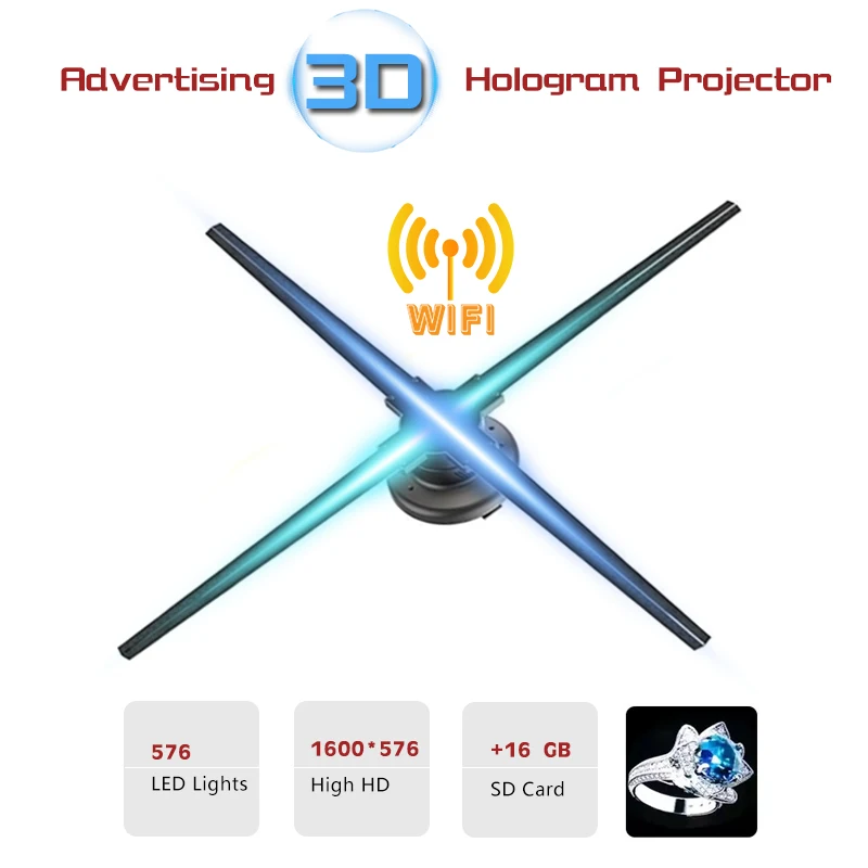 Светодиодный проектор с голограммой Wi Fi голографическая лампа Привлекательный