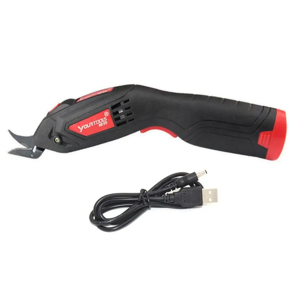 

Cordless Electric Scissors 4 Volt Fabric Scissors Electric Cutter USB Charging for Fabric Paper Cardboard Scrapbooking