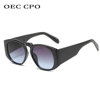 oec cpo new fashion round sunglasses women men steampunk oversized sun glasses female vintage uv400 shades big frame eyeglasses