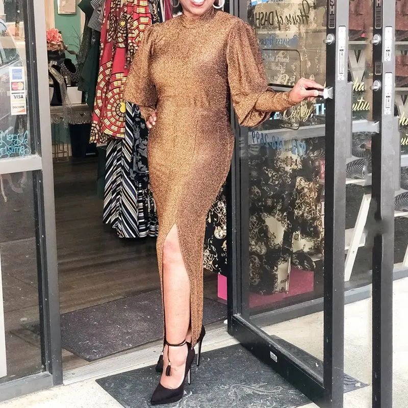 Сексуальное элегантное платье размера плюс Для женщин длинные платья ужин