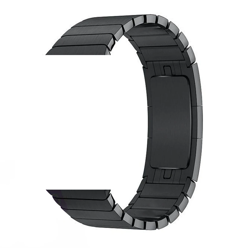 black B Ремешок с пряжкой для apple Watch band 4(iwatch 5) 44 мм 40 мм apple watch 3 2 1 42 мм 38 мм из нержавеющей стали 316L link gen.6th - Цвет ремешка: black B
