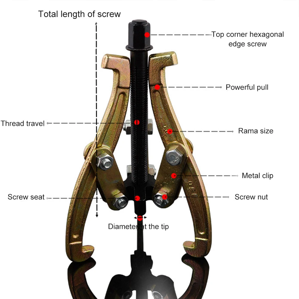 Шестерня колеса Звездочка с 3 кулачками центр болты шкив подшипника Съемник