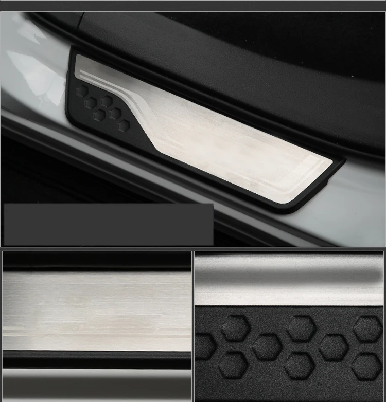 Наклейка ABS для стайлинга автомобиля порог двери приветственная педаль внешняя