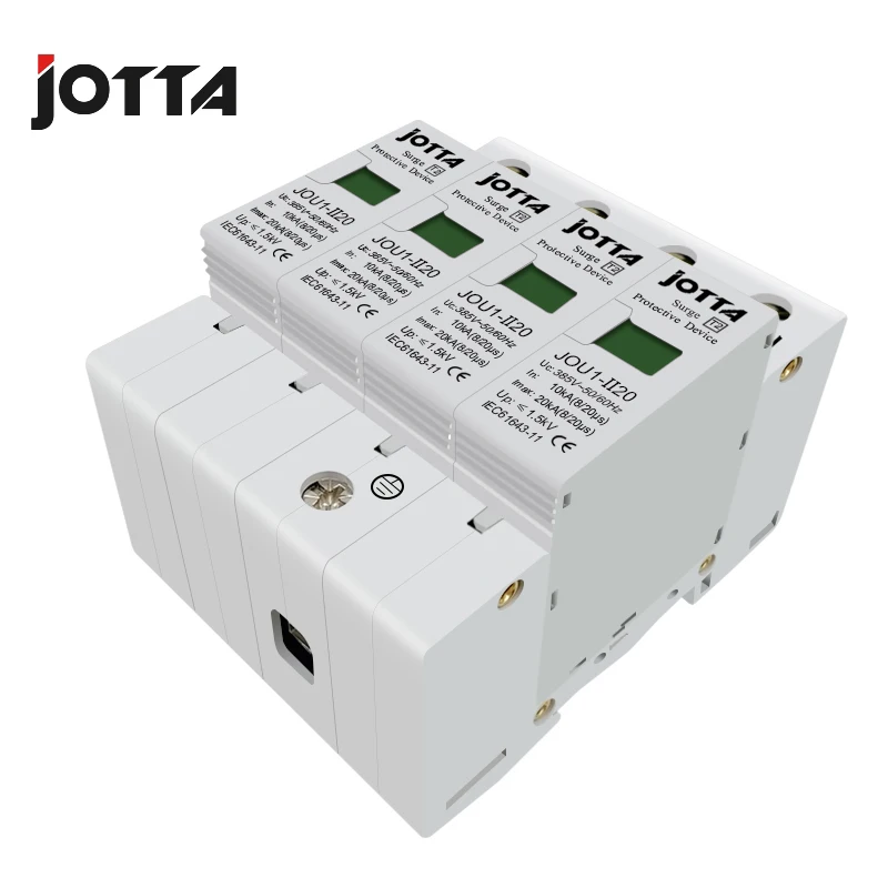 SPD 1P/1P + N/3P/3P N 20KA ~ 40KA C Тип 385VAC дом Защита от перенапряжения защитное Низковольтное