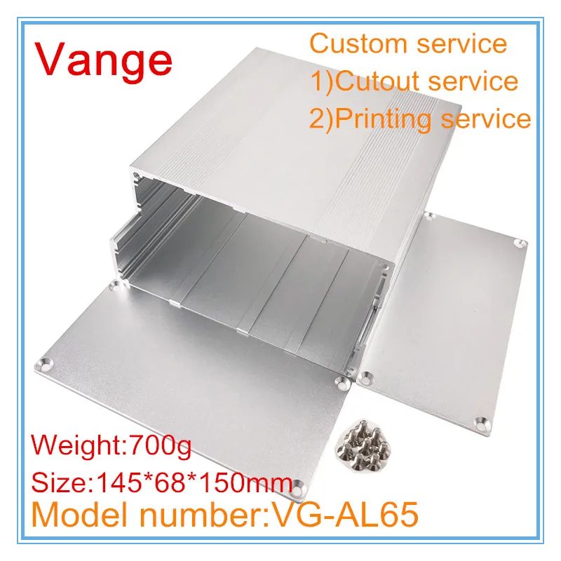 1шт./лот усилитель Электрический проекционный ящик 145*68*150 мм 6063 T5 алюминиевый