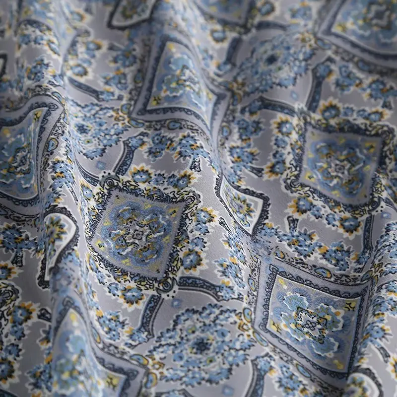 

Unizera 2021 new Korean high waist thin A-line cotton mid length skirt retro oil painting style floral skirt women's summer