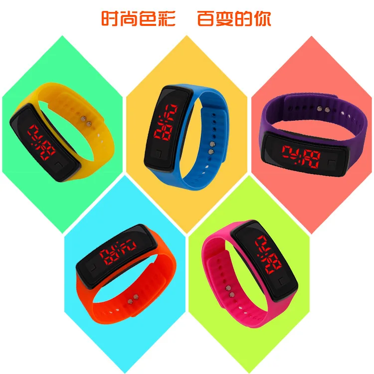 

Children Watch Kids Led Sports Watches Women Silicone Electronic Digital Watch Student Wrist Bracelet for Boy and Girl Kol Saati