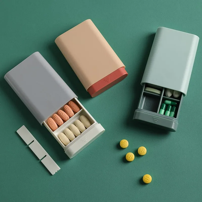 

Mini Portable Pills Organizer Case 6Grids PillBox Tablet Storage Container Weekly Medicine Pill's Box Pill Case Drug Dispenser