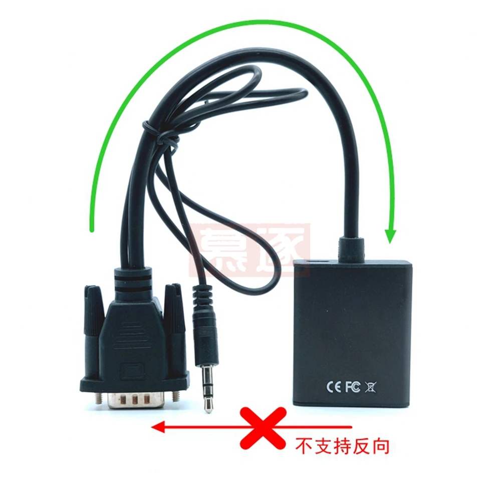 VGA M to HDMI-Совместимость F адаптер конвертер кабель с аудио Выход 1080P USB Мощность для