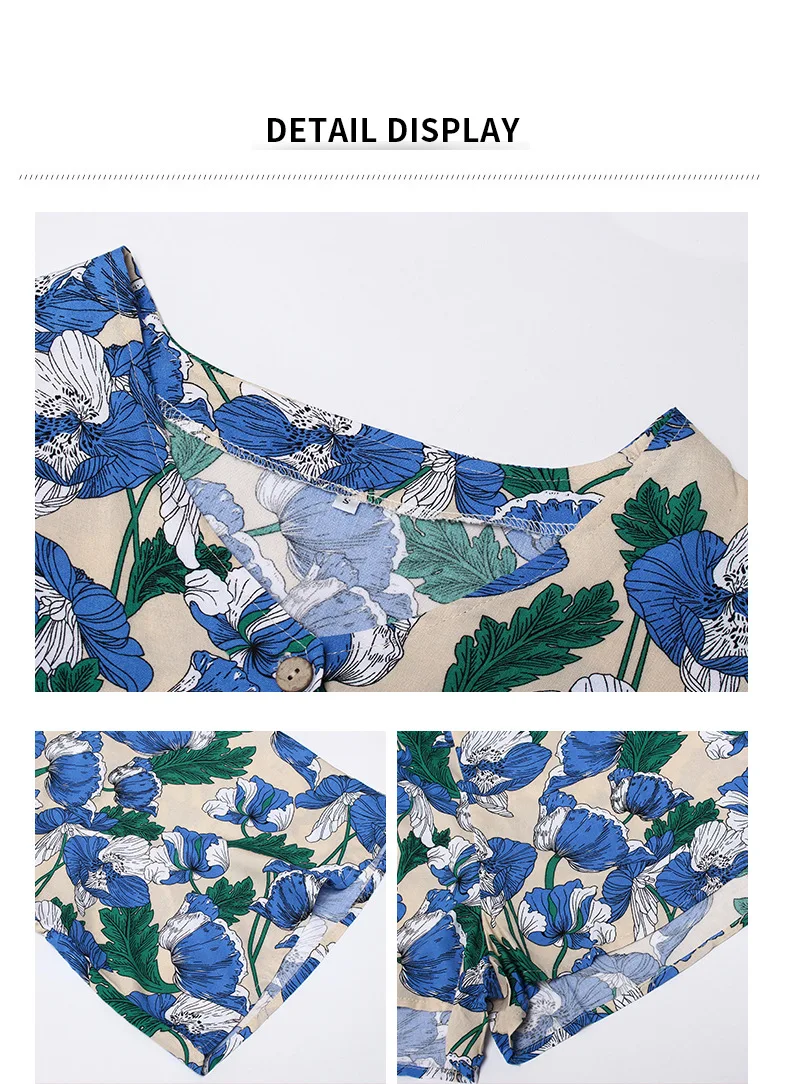 

Summer Casual Women Playsuits Plus Size Fashion Loose Short Sleeve Jumpsuit Slim Wide Leg Bodysuit 4XL Ladies Print Clothes 2021