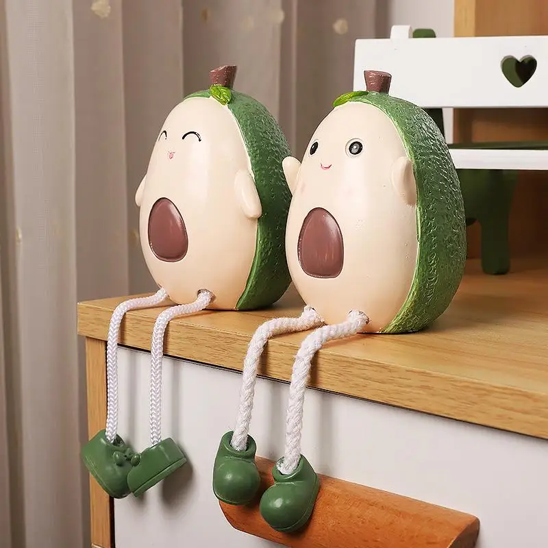 

Resin Cushion Corner Avocado Doll Decoration Cute Cartoon Anime Doll Figurine Toy Living Room Study Room Display Student Gifts