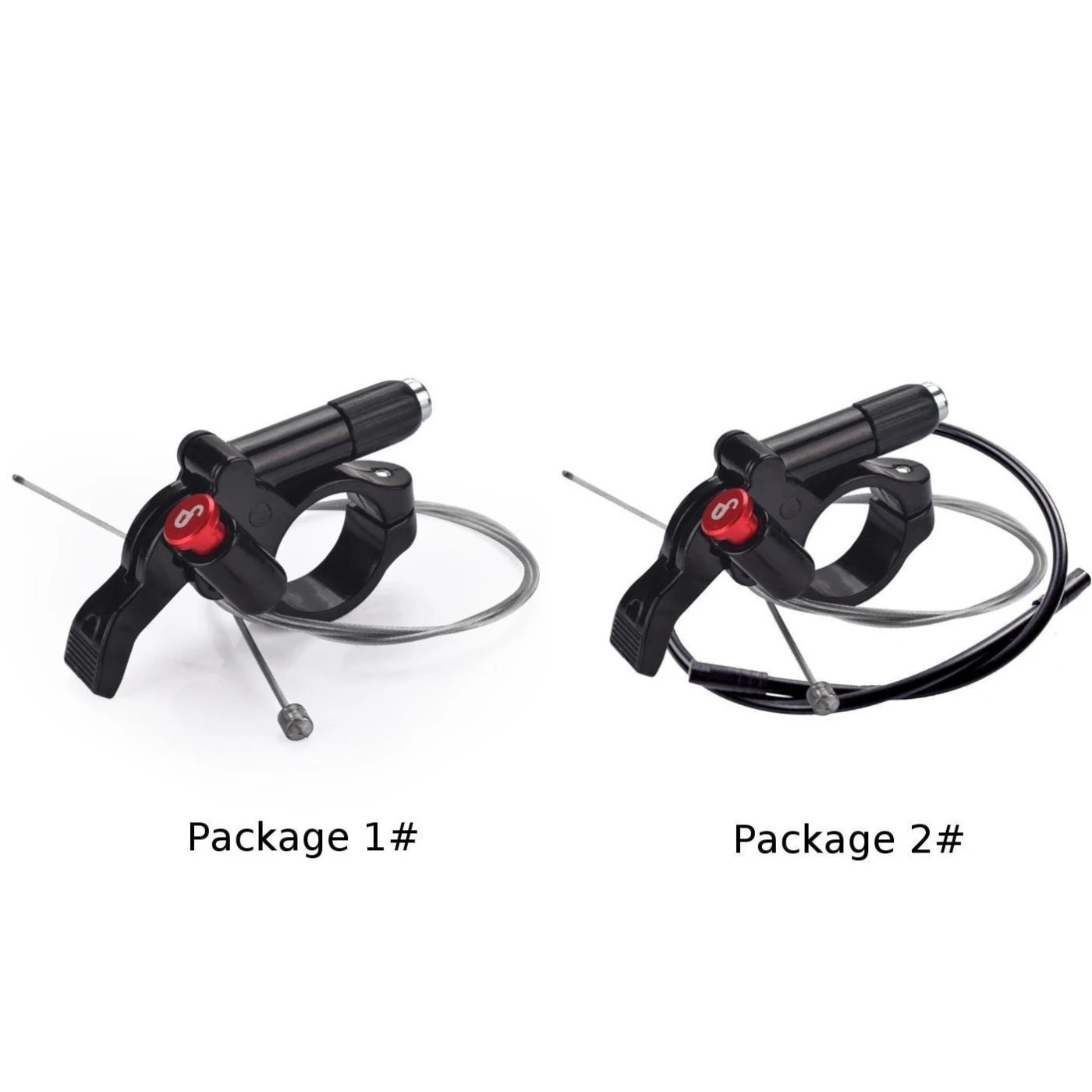 

75x36mm Fork Remote Control Lever Switch 22.2mm Aluminum Alloy Lockout Button For Bike Universal Wire-cont Bicycle Parts