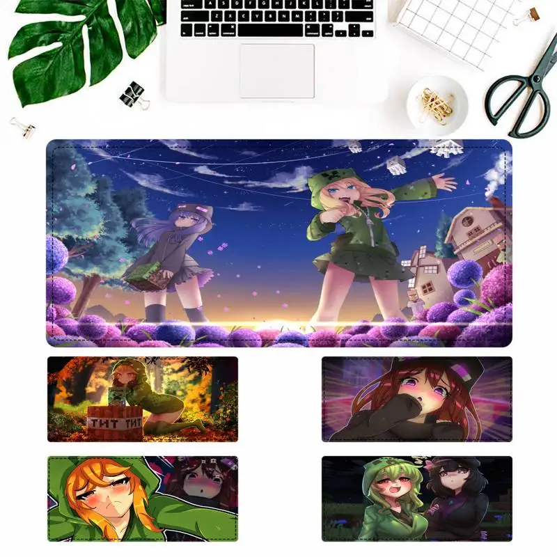 

Personalized enderman and creeper Gaming Mouse Pad PC Laptop Gamer Mousepad Anime Antislip Mat Keyboard Desk Mat For Overwatch