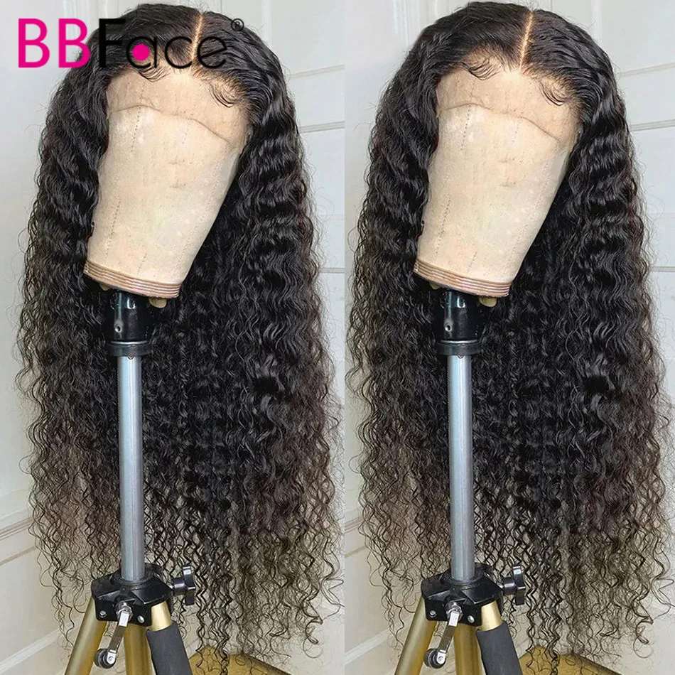 Бразильские парики с глубокой волной из человеческих волос 4x4 150% предварительно