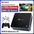 Ретро-консоль для видеоигр Beelink, супер консоль X PC Lite для PS2WIIPS1SSN64DCSS WIN10 Pro с 61000 + играми, мини-ПК Box 4K