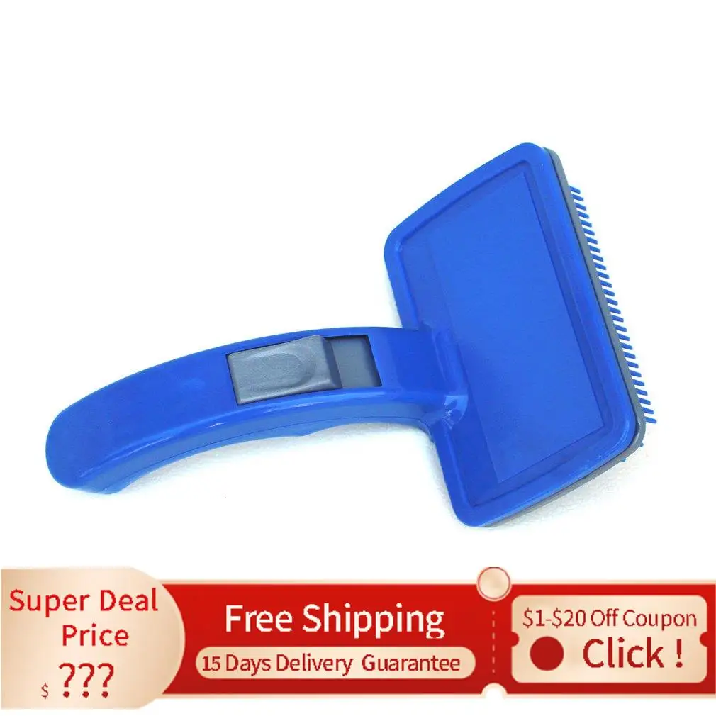 

Self Cleaning Slicker Brush Comb Shedding Tool Hair Fur Grooming Massage Dog Brush navidad новогодние украшения 2022