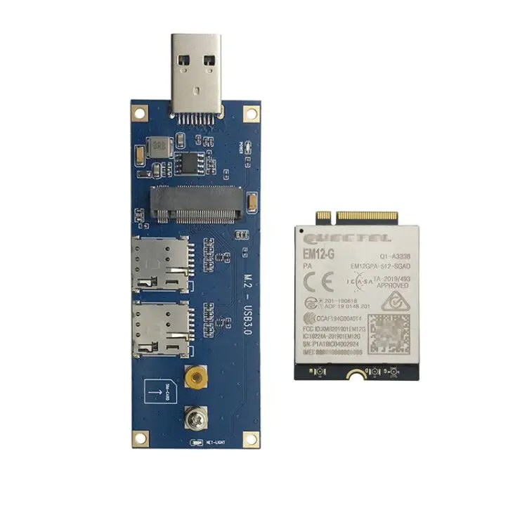 Модуль Quectel EM12-G EM12GPA-512-SGAD EM12 Cat-12 с адаптером m.2 4g 5g на USB складе