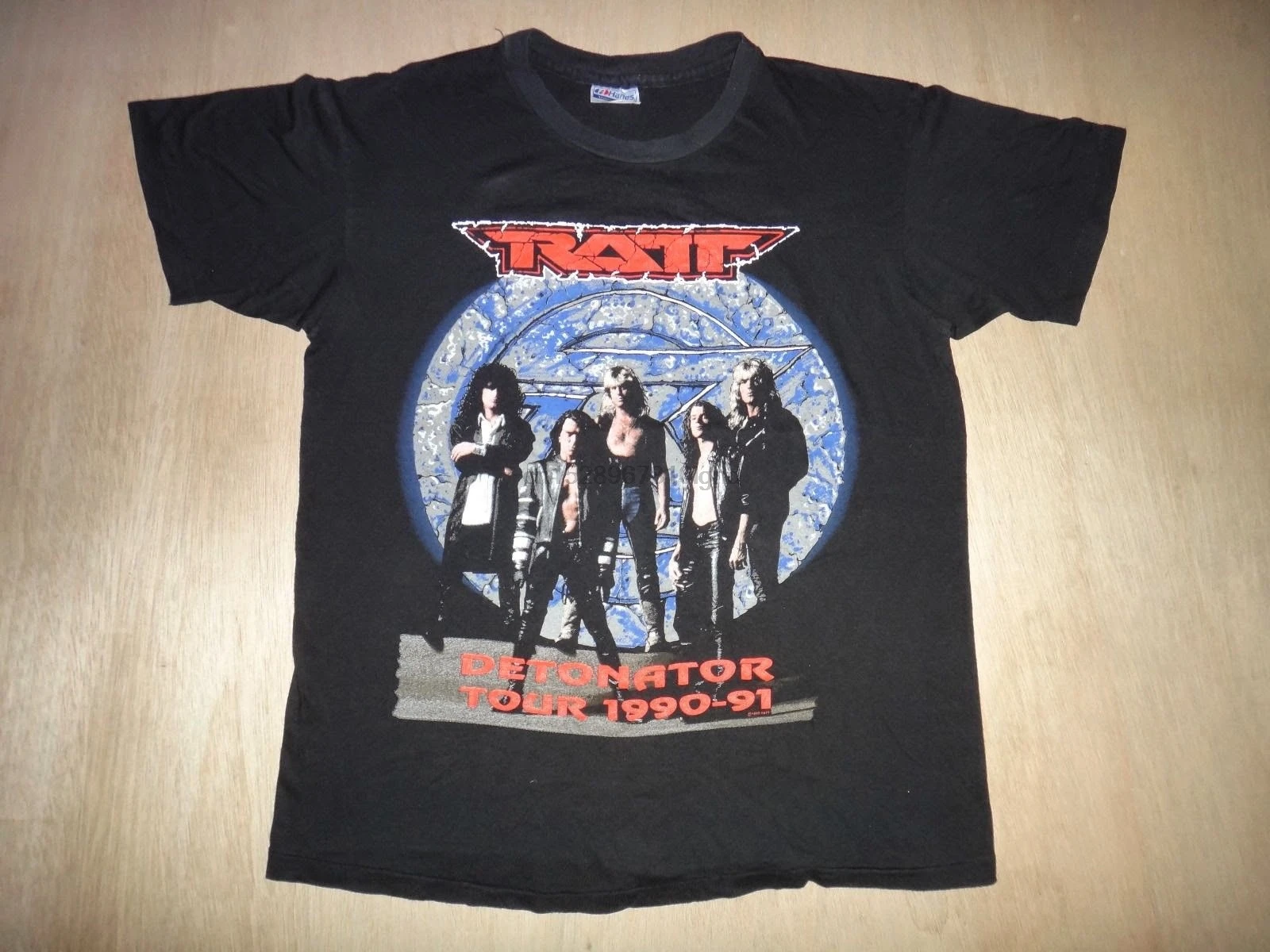Редкий рэтт детонатор 1990 1991 Футболка Топ рок концертный тур |