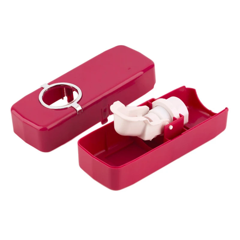 

1 Set Tooth Brush Holder Automatic Toothpaste Dispenser + 5 Toothbrush Holder Toothbrush Wall Mount Stand Bathroom Tools