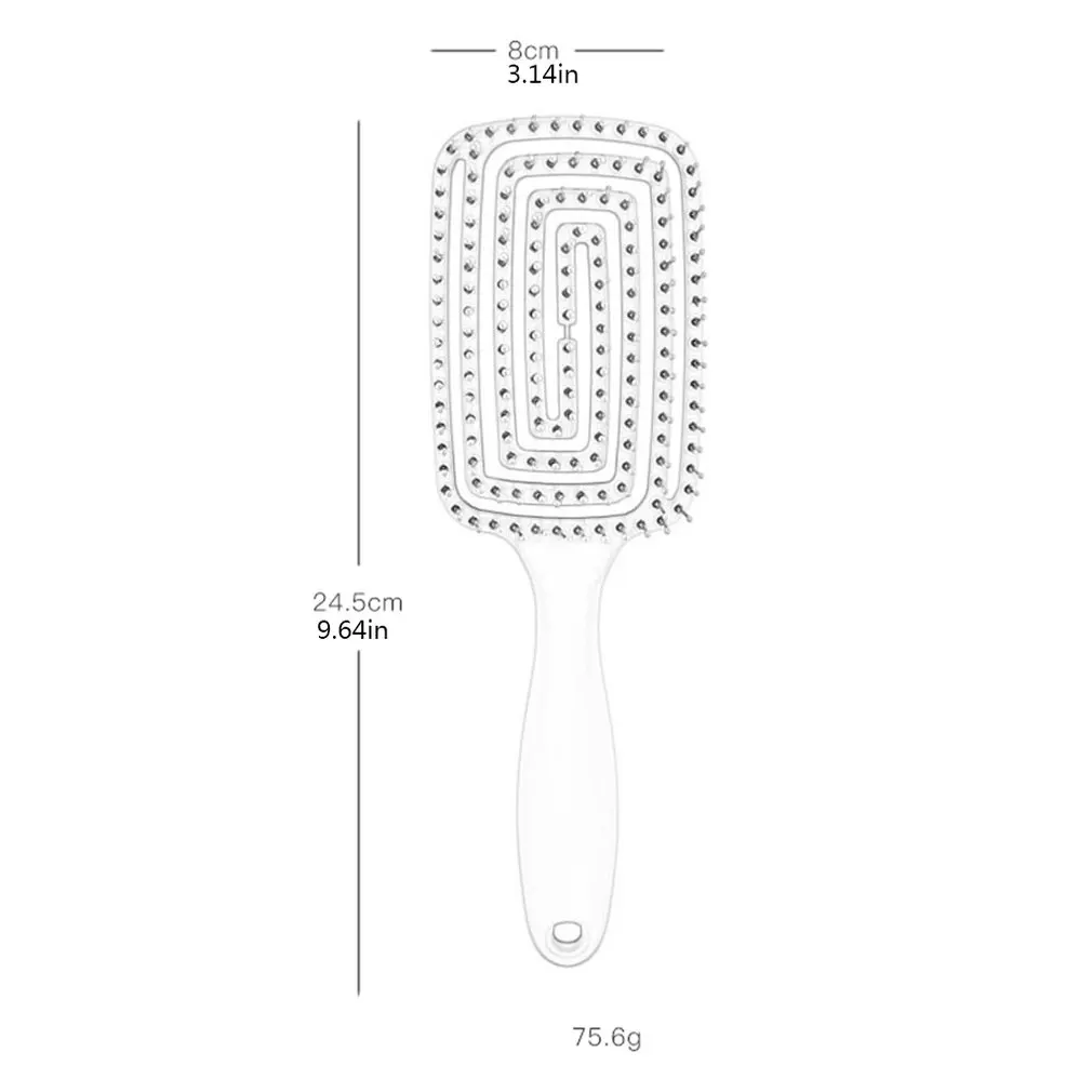 

Large Curved Comb Hair Styling Comb Octopus Ribs Comb Hollow Massage Comb Portable Long Handle Comb Hairdressing Comb