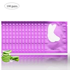 Патчи под глаза для наращивания ресниц, гелевые увлажняющие патчи для ресниц, бумажные наклейки, 100 пар