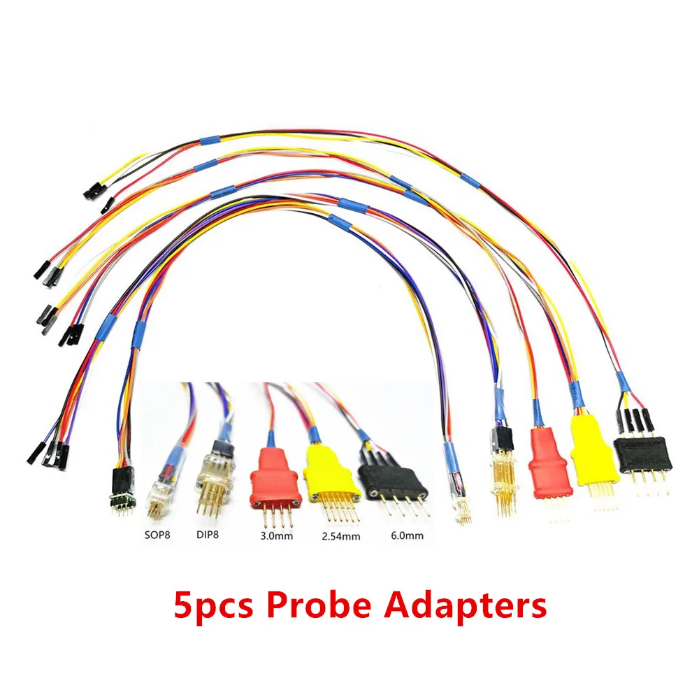 Новейший зонд адаптеры для in-circuit ECU кабели работает Iprog 5 зондов без пайки XP IRPOG RFID