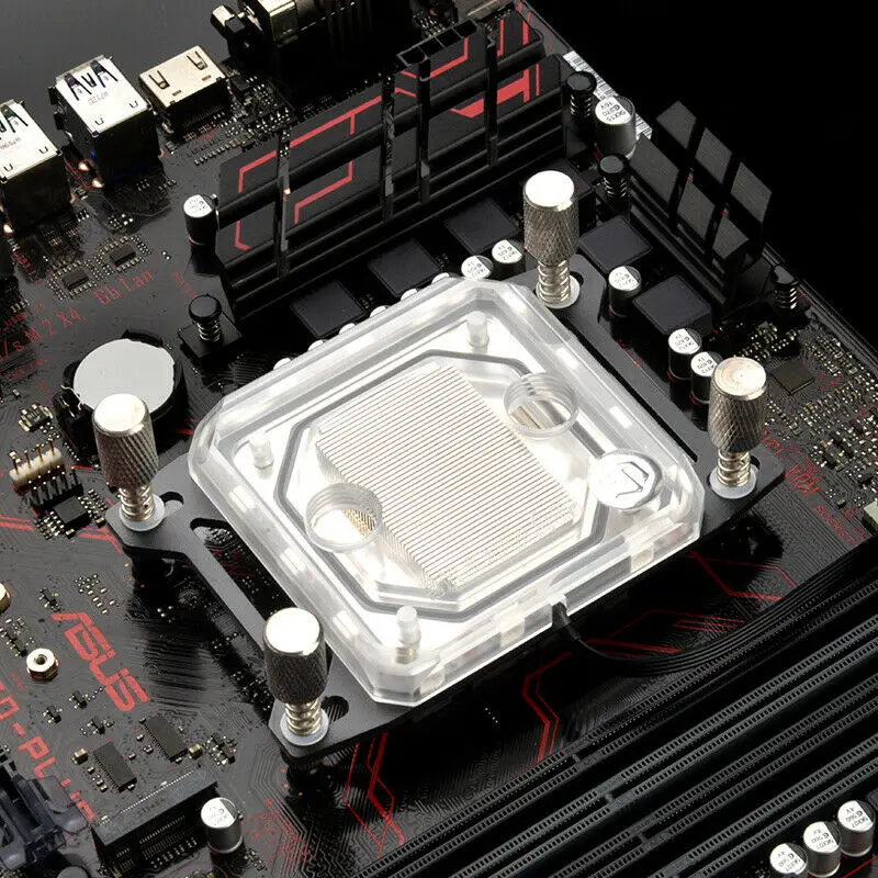 

OCOCOO C55W CPU Water Cooling Block with 5V RGB lights Compatible with AMD AM4 Platform PC DIY Ryzen Socket 3/5/7/9