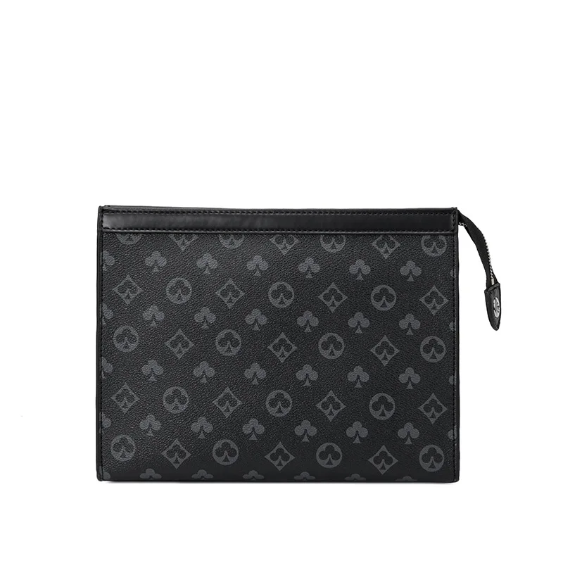 Мужской клатч конверт от известного бренда Классический Клетчатый кошелек для