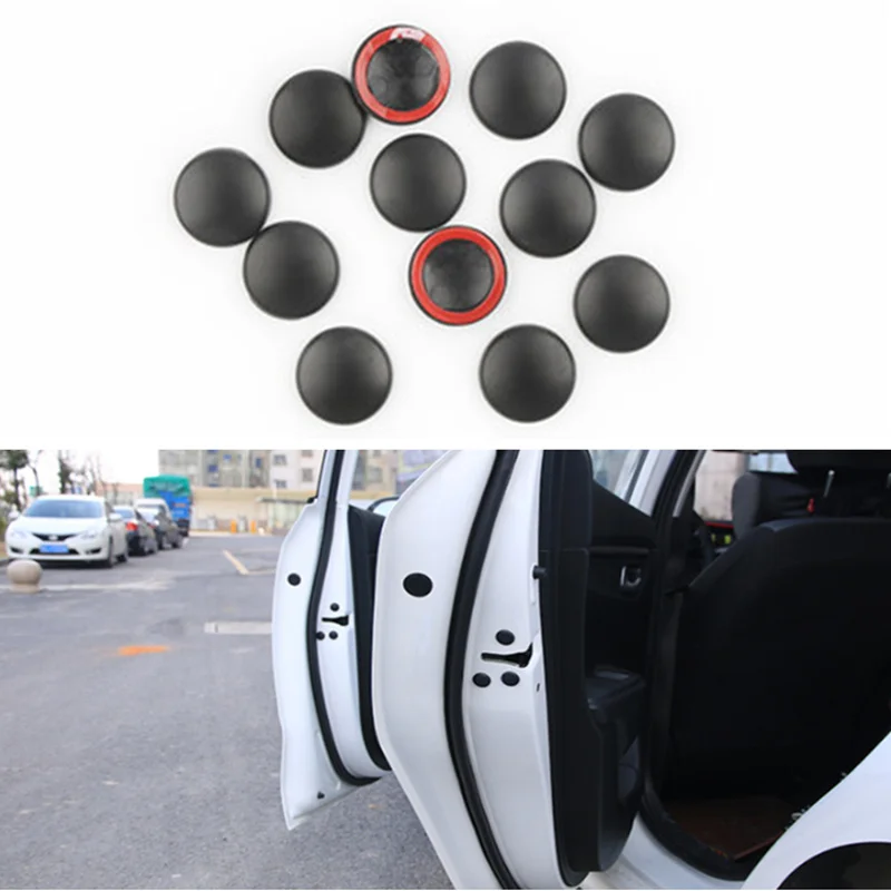 Universal 12pcs Car Door Lock Screw Protector Cover For Hyundai IX35 IX45 Sonata Verna Solaris Elantra Tucson Mistra IX25 I30 | Автомобили