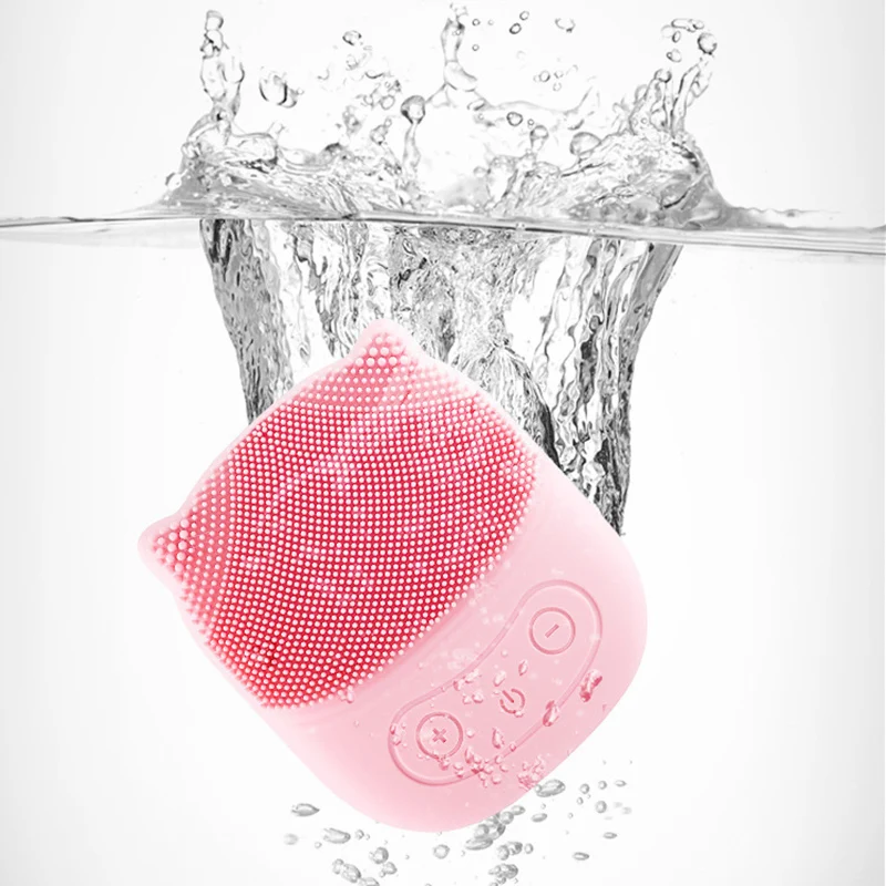 Электрическая Очищающая щетка для лица звуковое Силиконовое очищающее средство