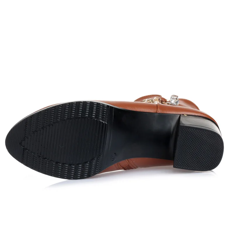 Fujin/женские шерстяные зимние ботинки Модная теплая обувь из натуральной кожи на