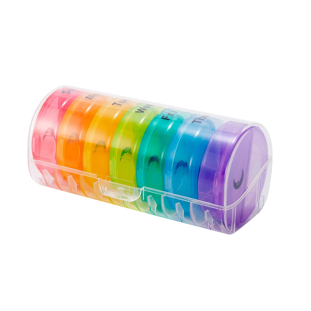 Коробка для таблеток органайзер переносная пластиковая коробка влагостойкая