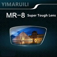 yimaruili 1 61mr 8 ultra tough lens high definition wear resistant anti ultraviolet anti blue light lens for rimless glasses