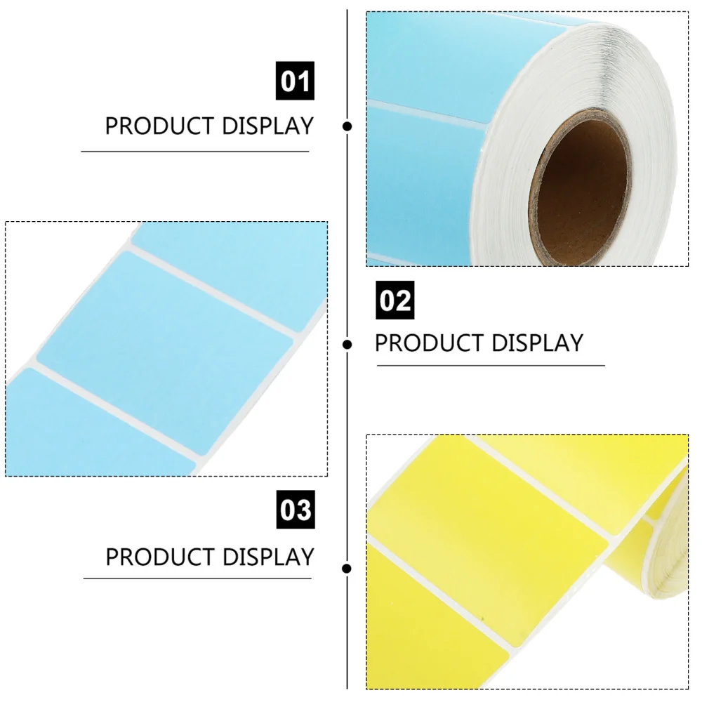 

4 Rolls of Thermal Paper Labels Waterproof Stickers Price Label Tags for Market