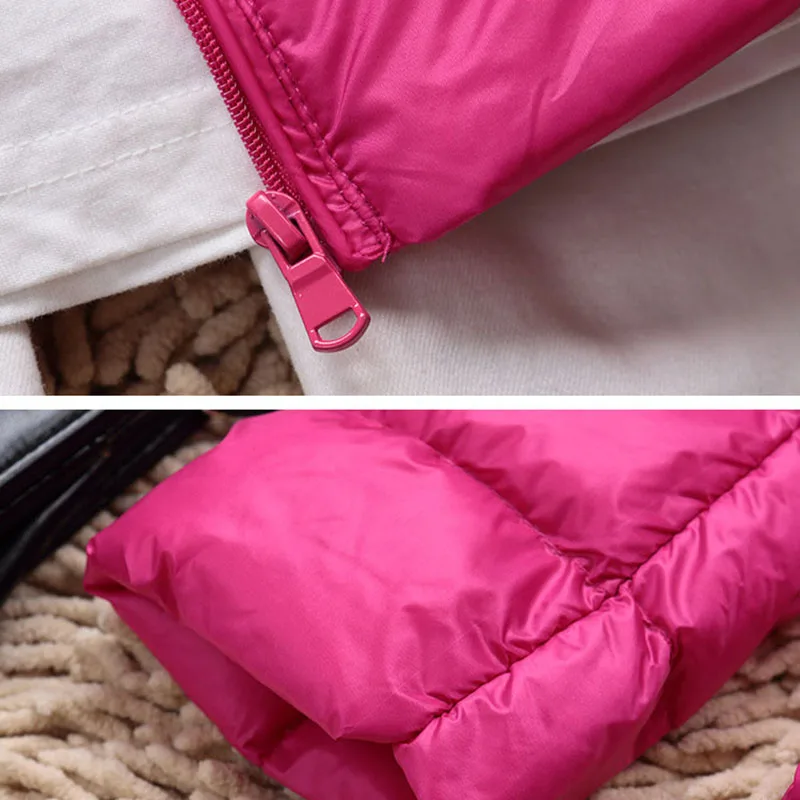 

Womens Coat Jacket Light Ultra-thin Style 2019 Autumn Spring Female Slim Overcoat Duck Warm Down Filler Stand Collar Size S-7XL